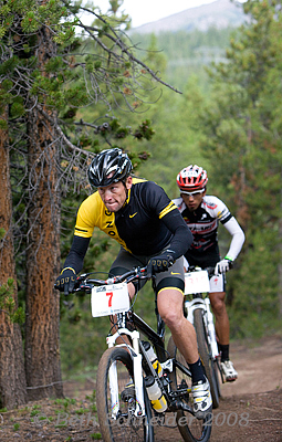 Lance Armstrong climbing near Hagerman