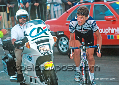 Tyler Hamilton climbing Mont Ventoux, 2000 Dauphine Libere