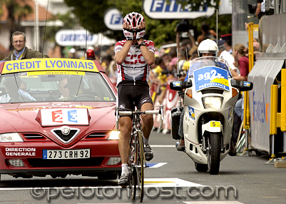 Tyler Hamilton emotional win, 2003 Tour de France