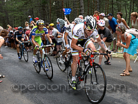 Cadel Evans and Ivan Basso suffering near the finish