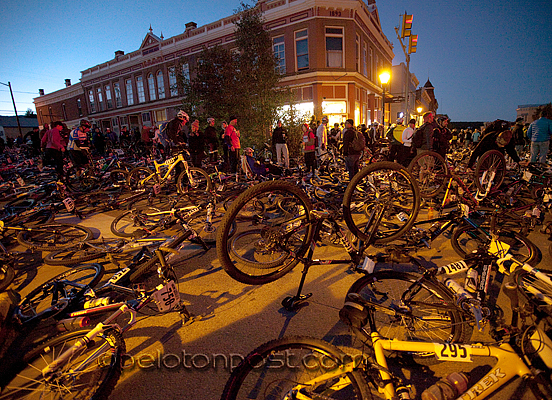 Bikes at dawn in Leadville