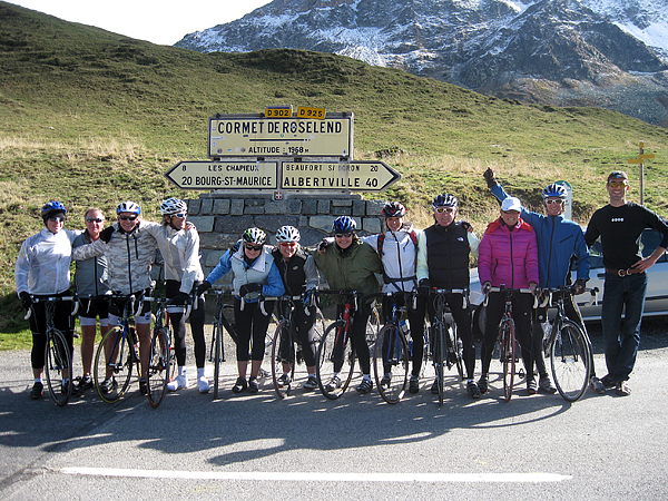 DuVine Adventures cyclists in the Alps