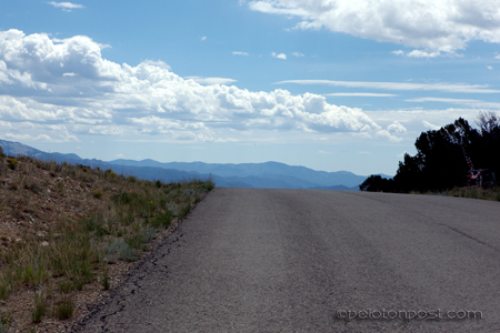 The climb to Weldon Creek