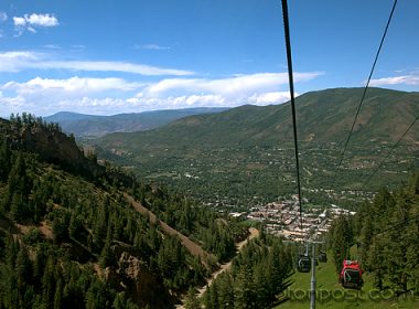 View from Gondola on Aspen Mountain