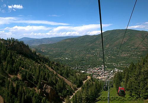 View from Gondola on Aspen Mountain