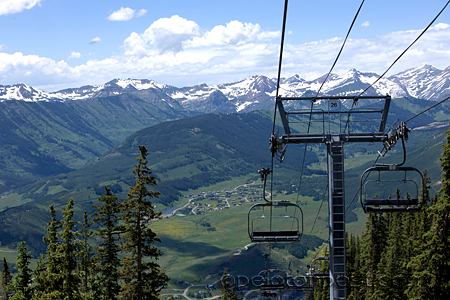 View from the lift at Mt Crested Butte