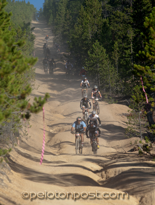 Riders coming down Powerline