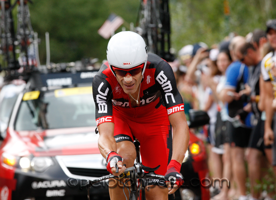 George Hincapie didn't make the podium today