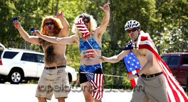 Fans on Swan Mountain