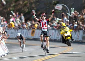 Levi Leipheimer winning stage 1