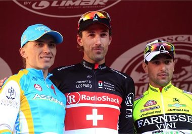 Cancellara on podium