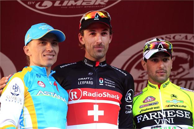 Cancellara on podium