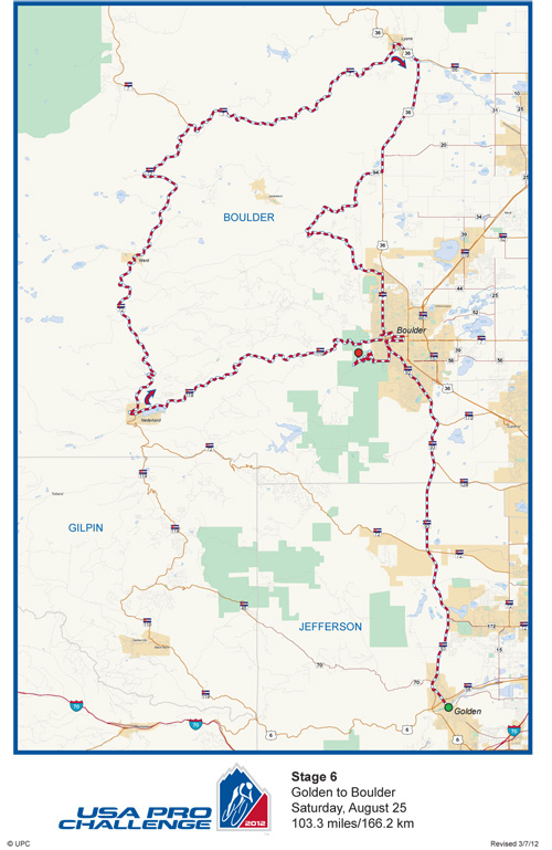 2012 UPCC Stage 6 Map