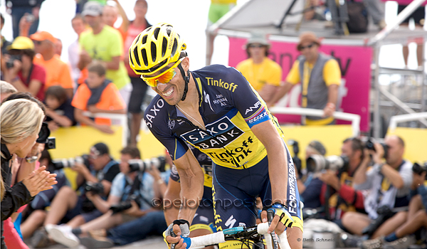 Contador struggling on Ventoux