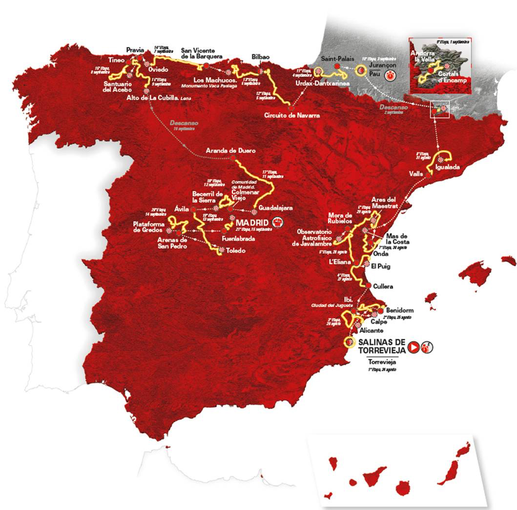 Official Route of 2019 Vuelta Announced – PelotonPost